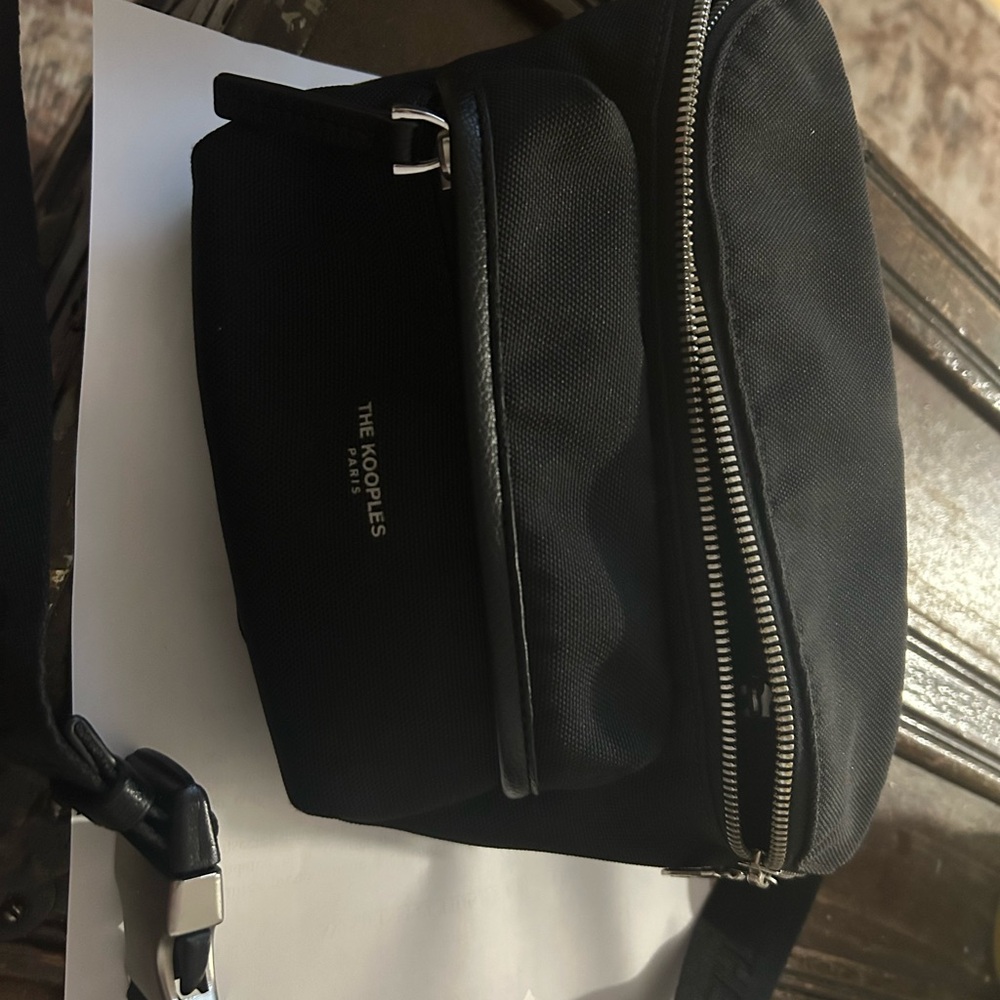 The Kooples Black Belt Bag- zipper needs to be replaced